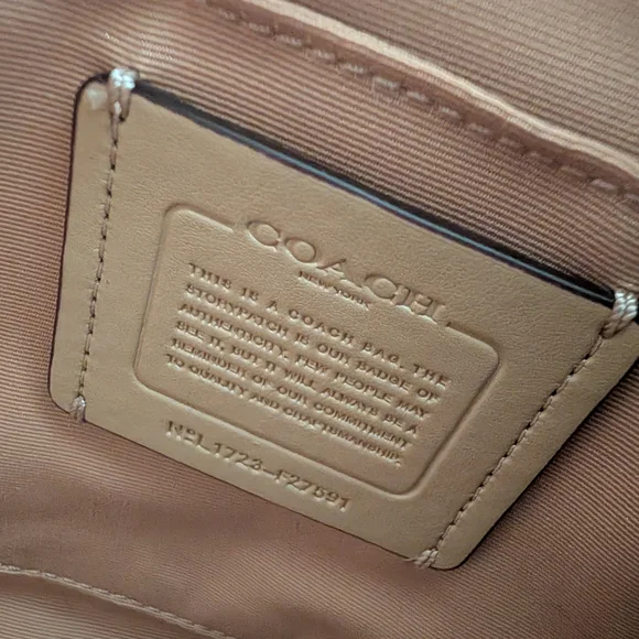 Coach Light Pink Leather Satchel - Picture 2 of 6